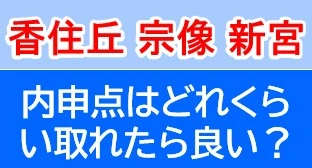 香住丘・宗像・新宮 必要な内申点