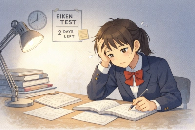 英検3級不合格（試験前）