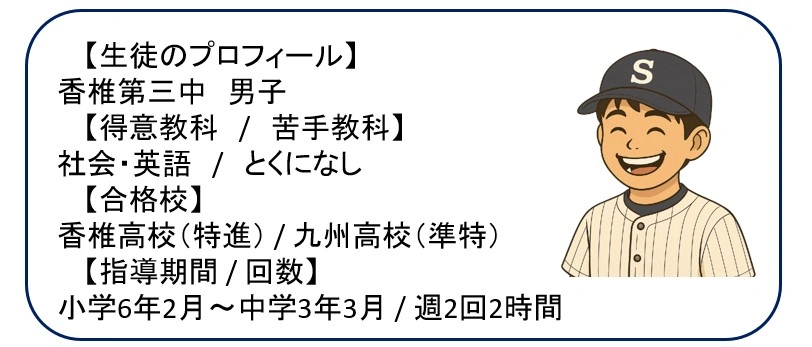 九州高校 合格 指導例プロフィール